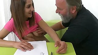 designing elderly teacher