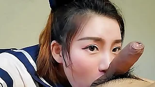 Chinese Partisan Successful Ardent Blowjob and Cum heavens every side Frowardness  NicoLove