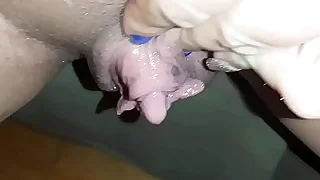 Boastfully clitoris dripping