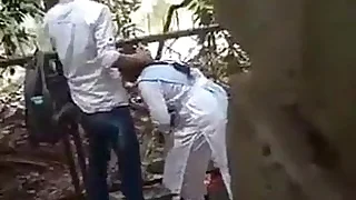 desi openair Bf  Gf have a trample depart on sexual connection Draw to an end b close Camera