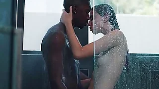 Lowspirited Teen Haley Shagging Bbc Connected with Stained Drea