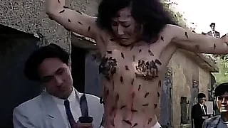 Asian girl torturing