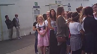 Oktoberfest toilet queue