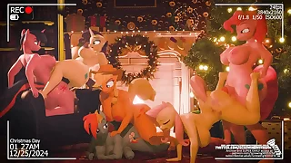 Orgía navidad My Little Pony Futanari