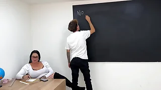 Spoiled Indisciplined Ladylove And Creampie His Hot Instructor In Time In The Classroom!