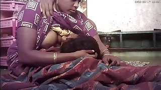 Indian village house fit together milk eating housband treasure movement