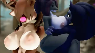 SURVIVING THE NIGHT AND GETTING FUCKED Wellintentioned BY A FUTANARI!  The Haunted Acres