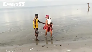 Having Fun in be transferred to beach