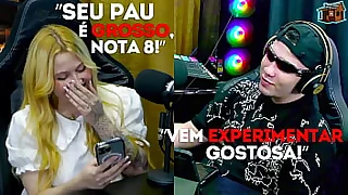 A Ninfeta Viamms Avalia o Mastro do Ruan e deu uma scarf nota seraacute que ela gostou da Rola dele  Paacutepum only slightly Barraco!