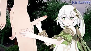 Nahida added to Yoimiya intense sex  Genshin Impact Hentai