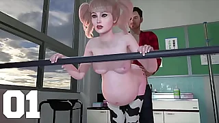 The Gain Trials 01  Blonde BBW Gets Fucked While Her Big Tits Lactate  3D Porn Games