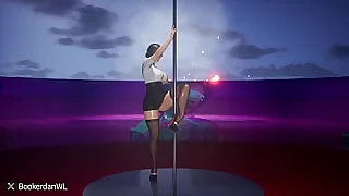 Pole Dance In The Desert 3D Hentai