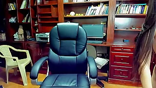 Scrimshaw masturbates anal in office